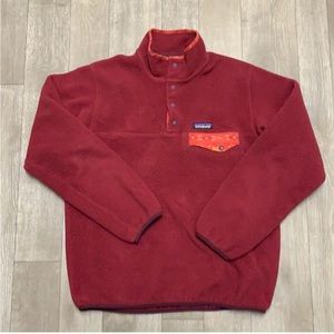 Womens Patagonia Aztec Trim Snap Button
Synchilla Sweater Pullover